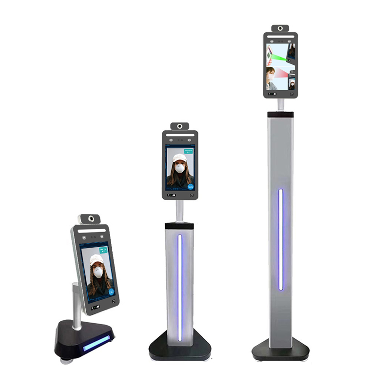 8 inch Temperature Screening and Face Recognition Kiosk Support EU Health Code Recognition