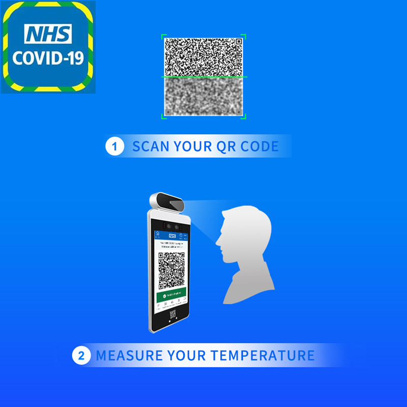 National Health Service British Health Code Face Recognition Access NHS Green QR Code Reader