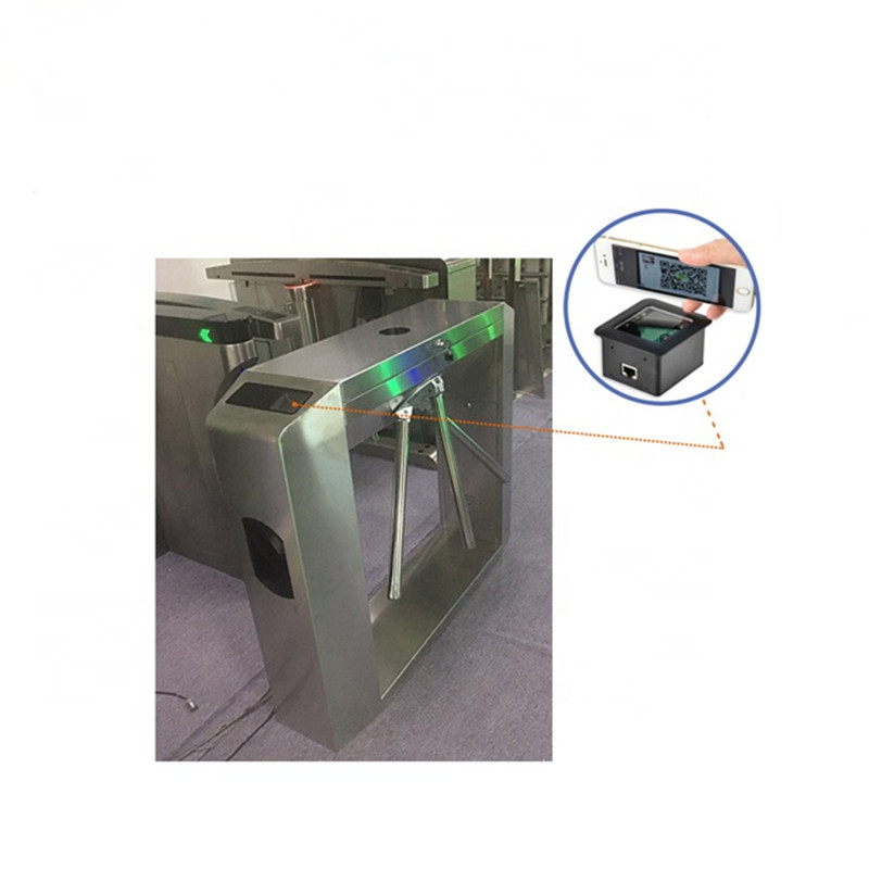 Hot Selling QR Code Bar Code Tripod Turnstile Speed Gate Compatible with Face Reader Recognition