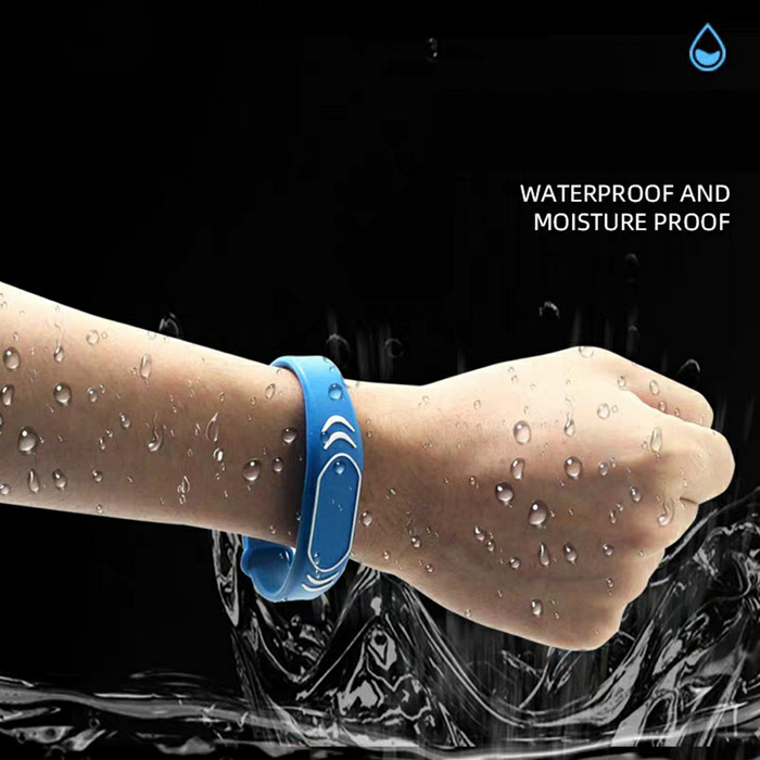 Silicone Wrist Card RFID Bathroom Wrist Band Card ID Swimming Access Control Attendance Bracelet 125KHZ 13.56MHz