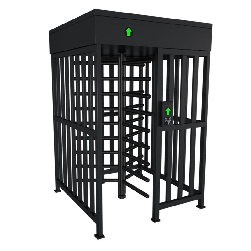 Single Way Full-Height Turnstile with Cold Rolling Iron Painted Housing