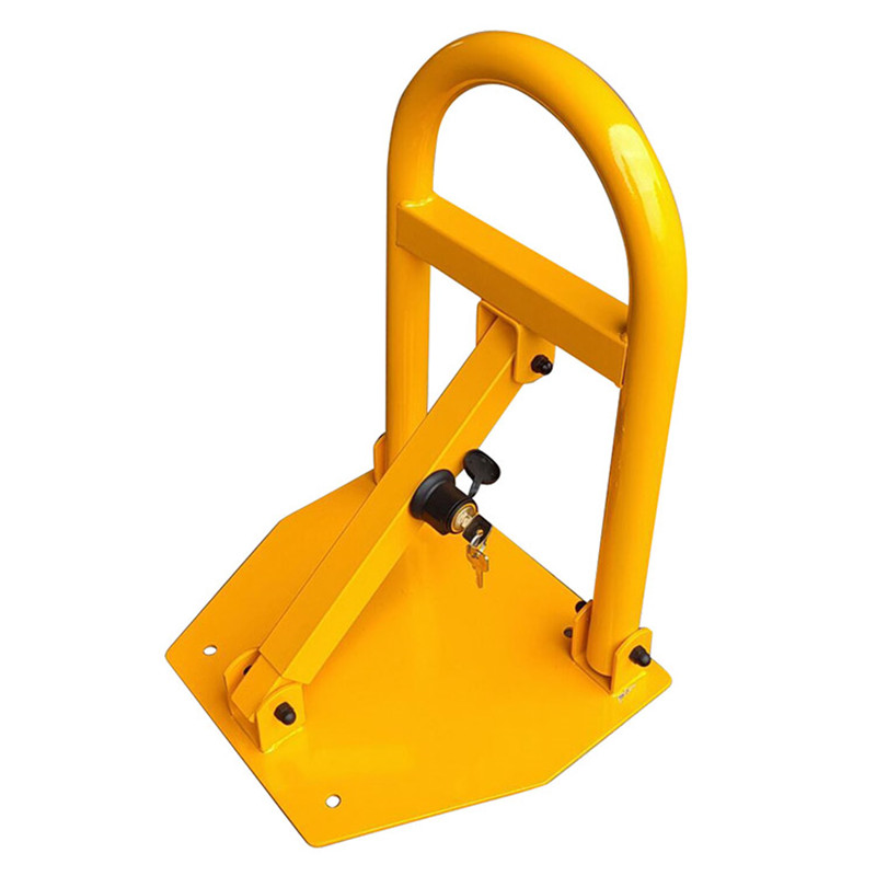 Durable And Portable Steel Manual Car Parking Space Lock Folding Safety Parking Barrier
