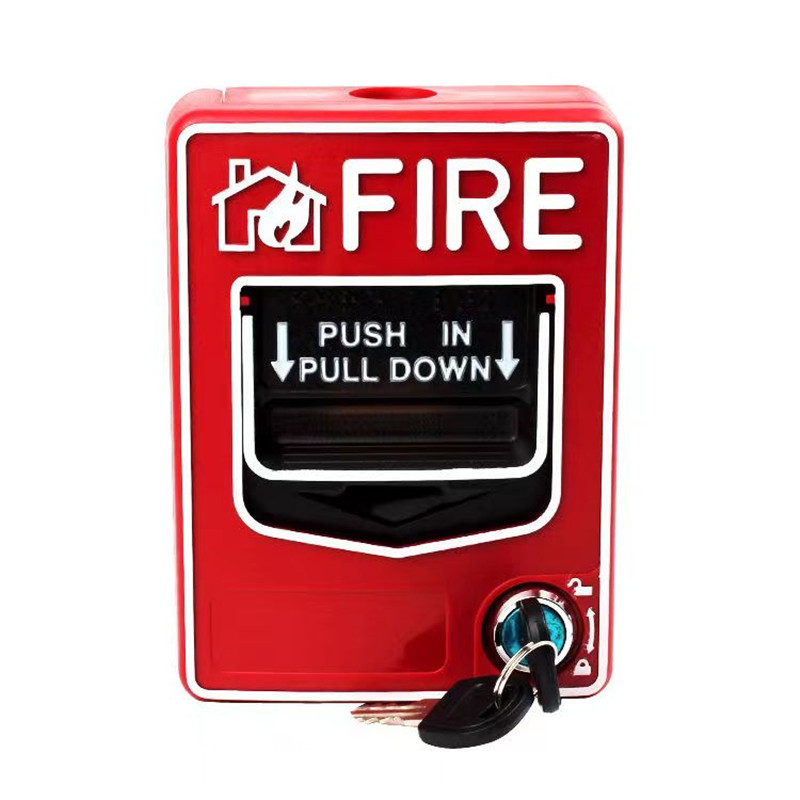 Emergency Manual Pressing Button Reset Switch Device Conventional Manual Call Point Fire Alarm System