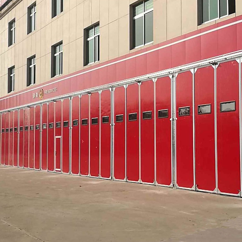 Electric Industrial Fire Insulated Folding Door