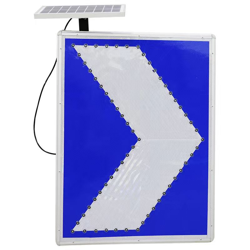 Wireless Traffic Light Controller Oriented Road Sign Solar Single Arrow Signs