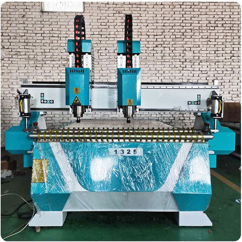 1325 Type Double Head Advertising Acrylic PVC Cutting Embossing Machine CNC Woodworking Engraving Machine