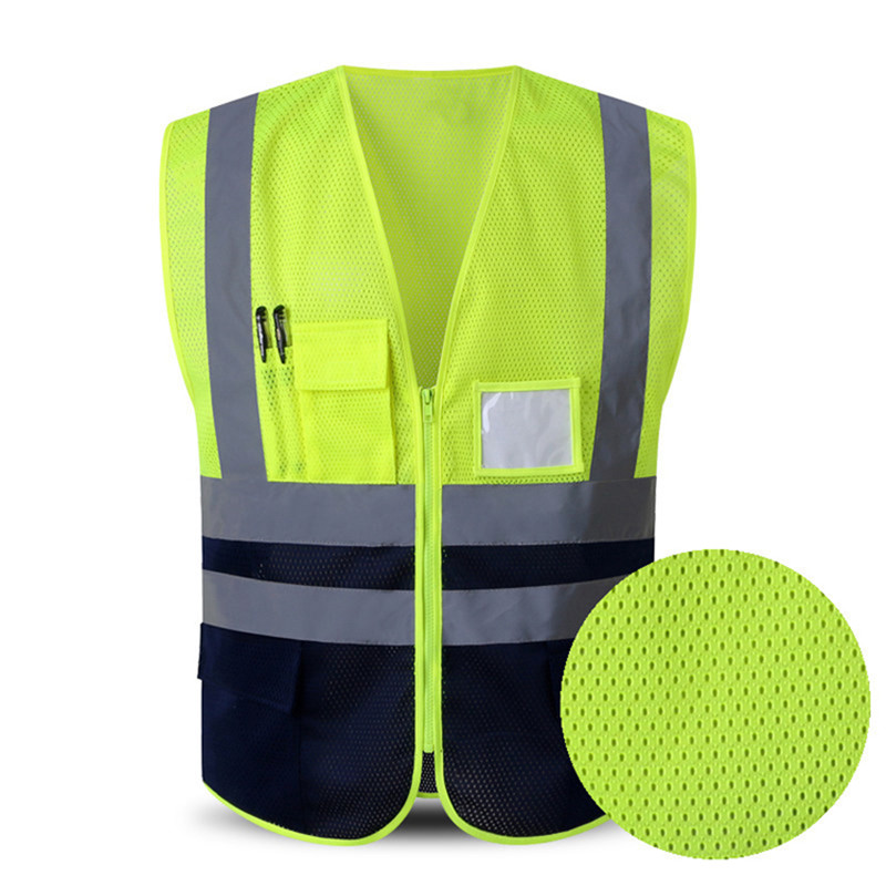Yellow Visibility Construction Security Reflective Jacket Safety Surfing Life Vest for Sale
