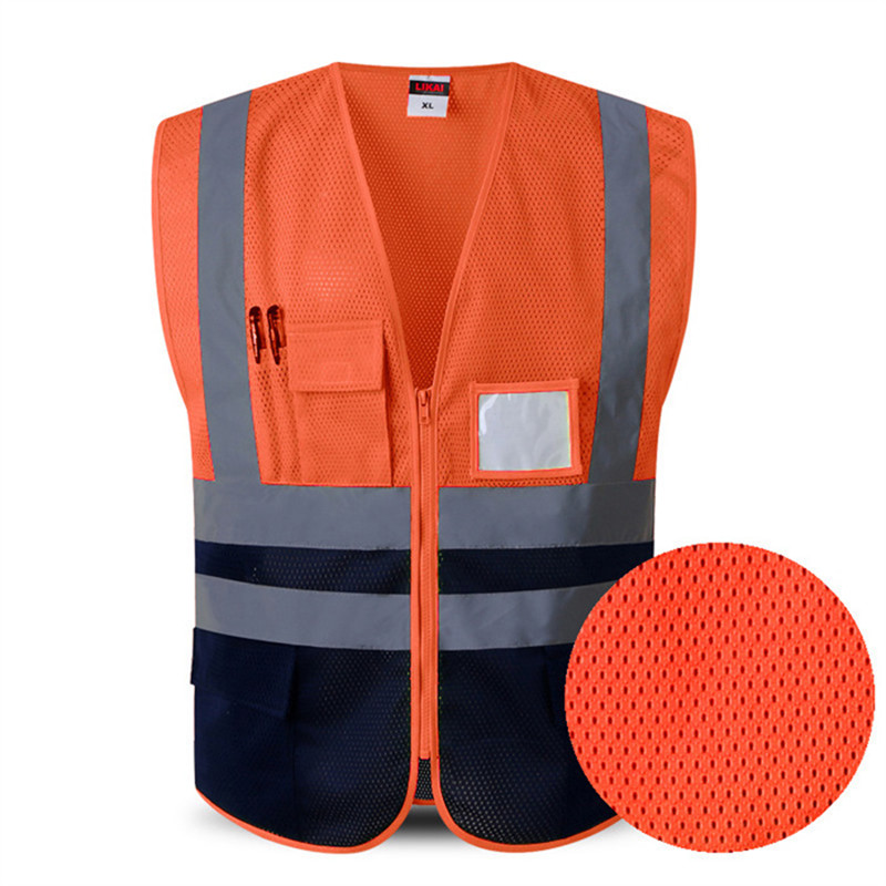 Standard Multi Pockets Work Mesh Reflective Safety Vest