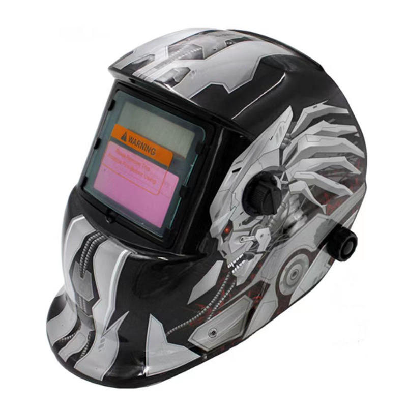 OEM Cheap Custom Stickers Pattern Full Face Auto Darkening Solar Energy Automatic MIG TIG Welding Helmet with Decals