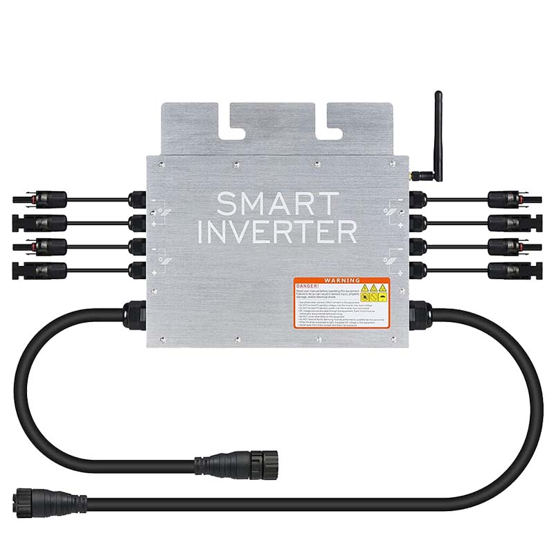 1400w Micro on Grid Inverter 120/230V Smart Micro MPPT Solar Converter IP65 Waterproof Wireless Communication Inverter Charger