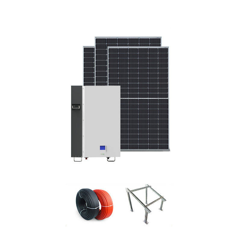 Easy Install 3KW 5KW Solar Power Storage Hybrid PV System Solar System with Diesel Genera