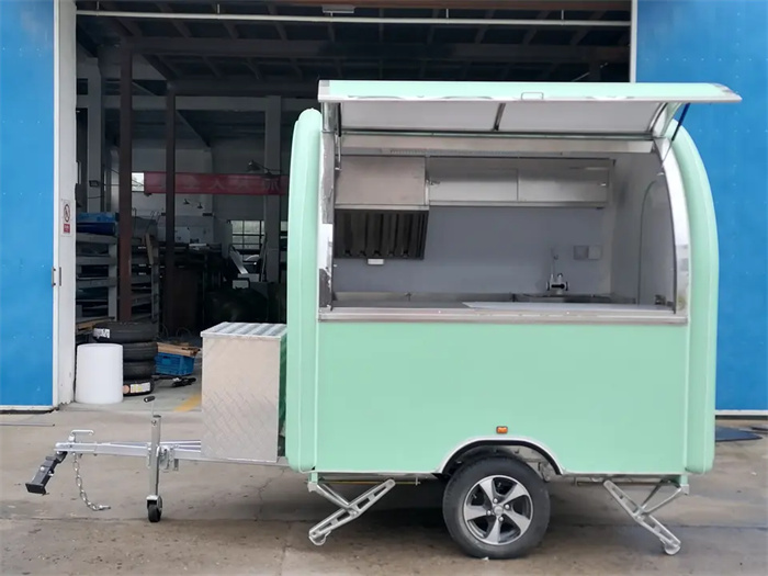 Street Fast Food Trucks Mobile Food Trailer Breakfast Snack Ice Cream Shop Kitchen Equipment Mobile Bar Food Kiosk