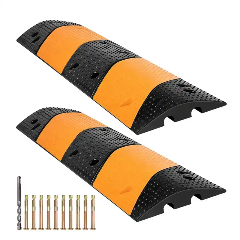 Durable Road Plastic Road Safety Rubber Bumper Rubber Road Speed Hump Speed Bump